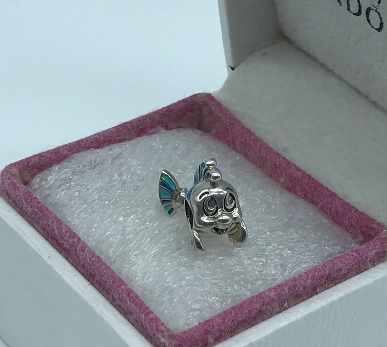 Pandora Disney the Little Mermaid Flounder Charm Etsy