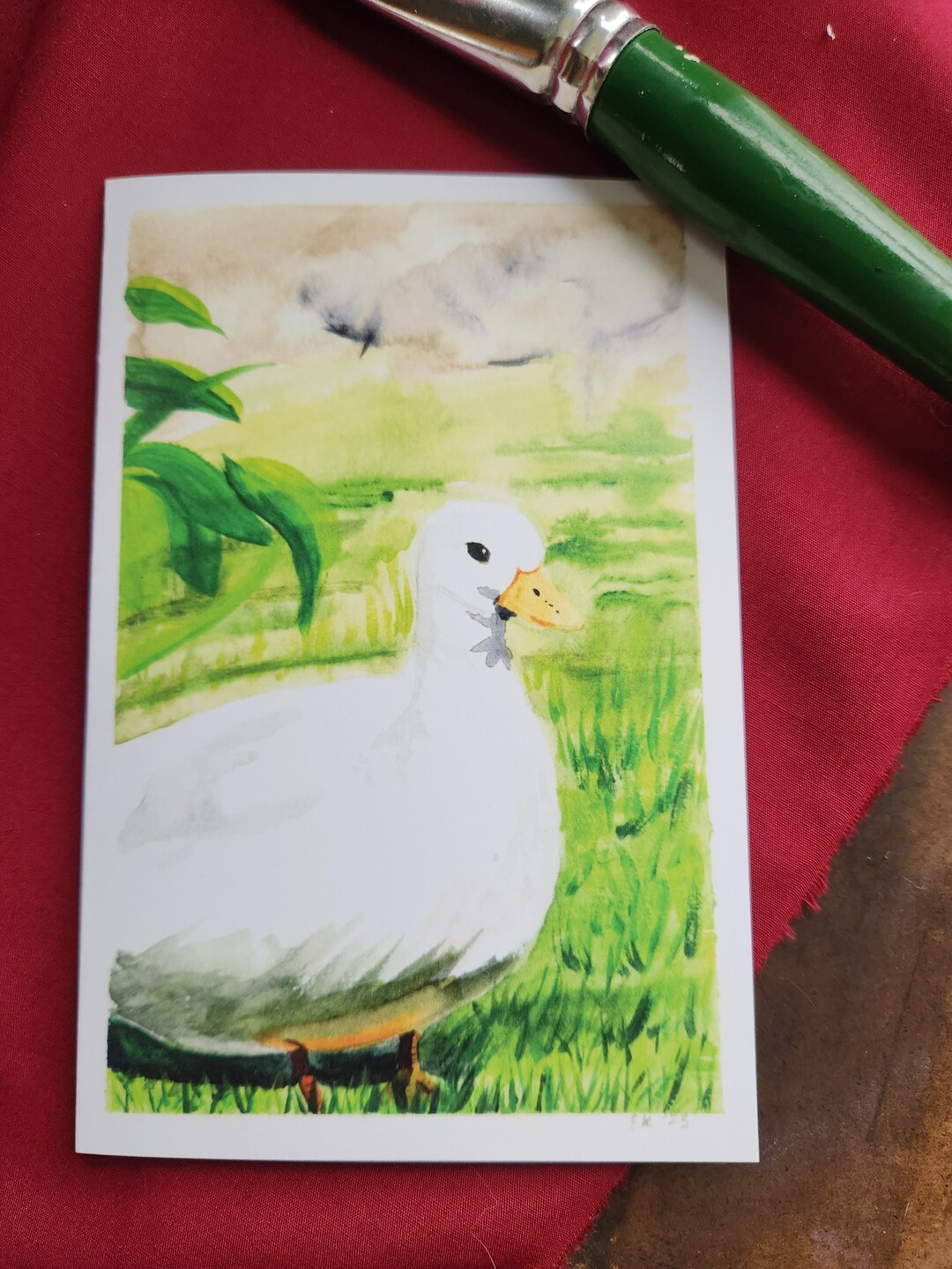 Lucky Duck Blank Greeting Cards 4x6 - Etsy