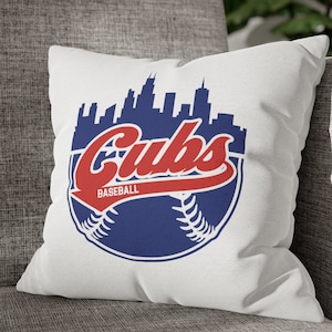 Cubs Pillow Case / Cubs Baseball / Cubs Pillow Cover / Pillow Not Included