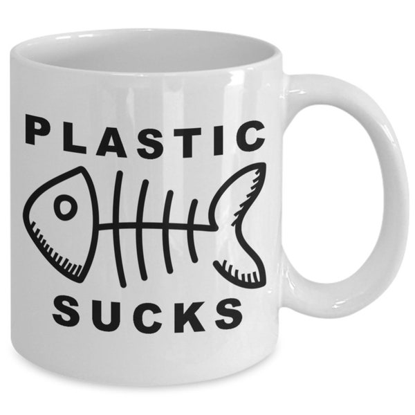 Environmental Mug  / Plastic Sucks Mug / Climate Change Is Real / Global Warming  Is / Climate Science / Pollution