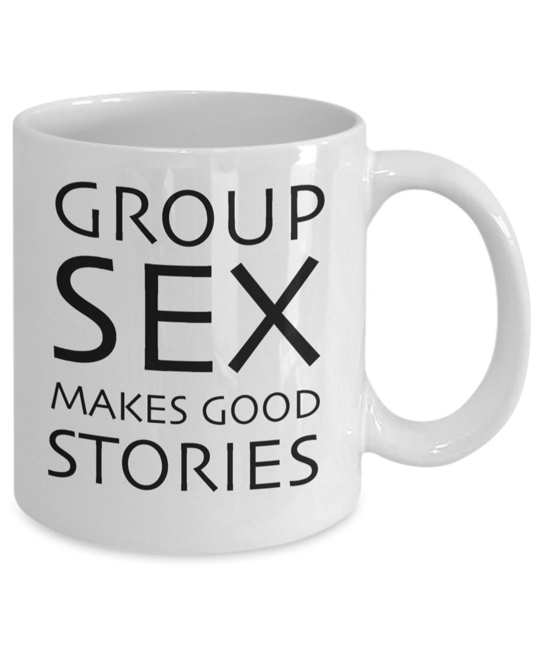 Group Sex Makes Good Stories / Swinger Mug / Funny Sex Gift image