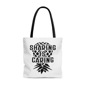 Swinger Tote Bag / Sharing Is Caring Bag / Swinger Lifestyle / Swinger Apparel  / Printed On Both Sides