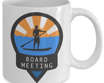 Stand Up Paddle Board Mug / SUP Coffee Mug / Paddle Boarding Gift / Board Meeting Mug / Paddle Board Gift