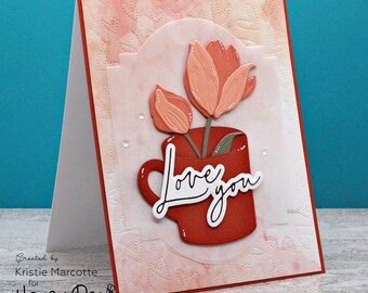 Tulips in Mug - Love You card