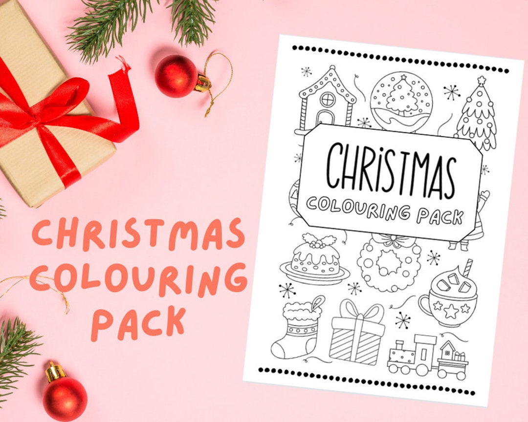 Christmas Colouring Book Printable, Children's Colouring Pages ...