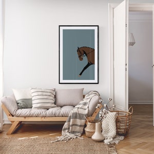 Bay Horse Dressage *DIGITAL PRINT*