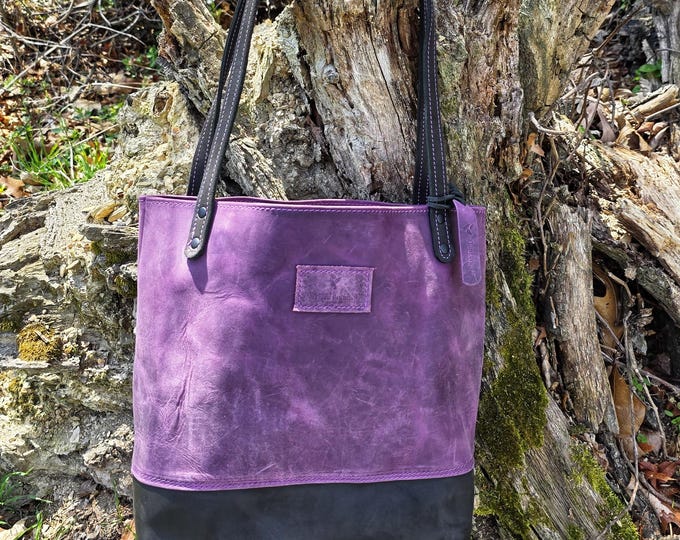 Custom Leather Tote/Market Bag - An everyday carry!