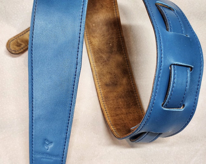 Classic 2.5" Leather Guitar Strap with adjustable tail - a comfortable way to rock all night!