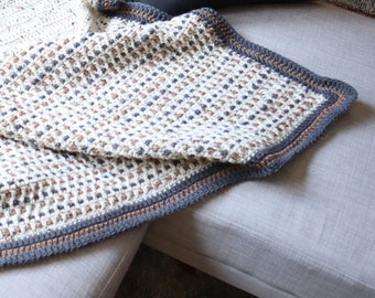 Crochet blanket online with fleece backing