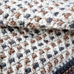 Campfire Blanket Crochet Pattern, Beginner Blanket Pattern, PDF Digital Download, Crochet Throw, Easy Afghan Pattern image 6