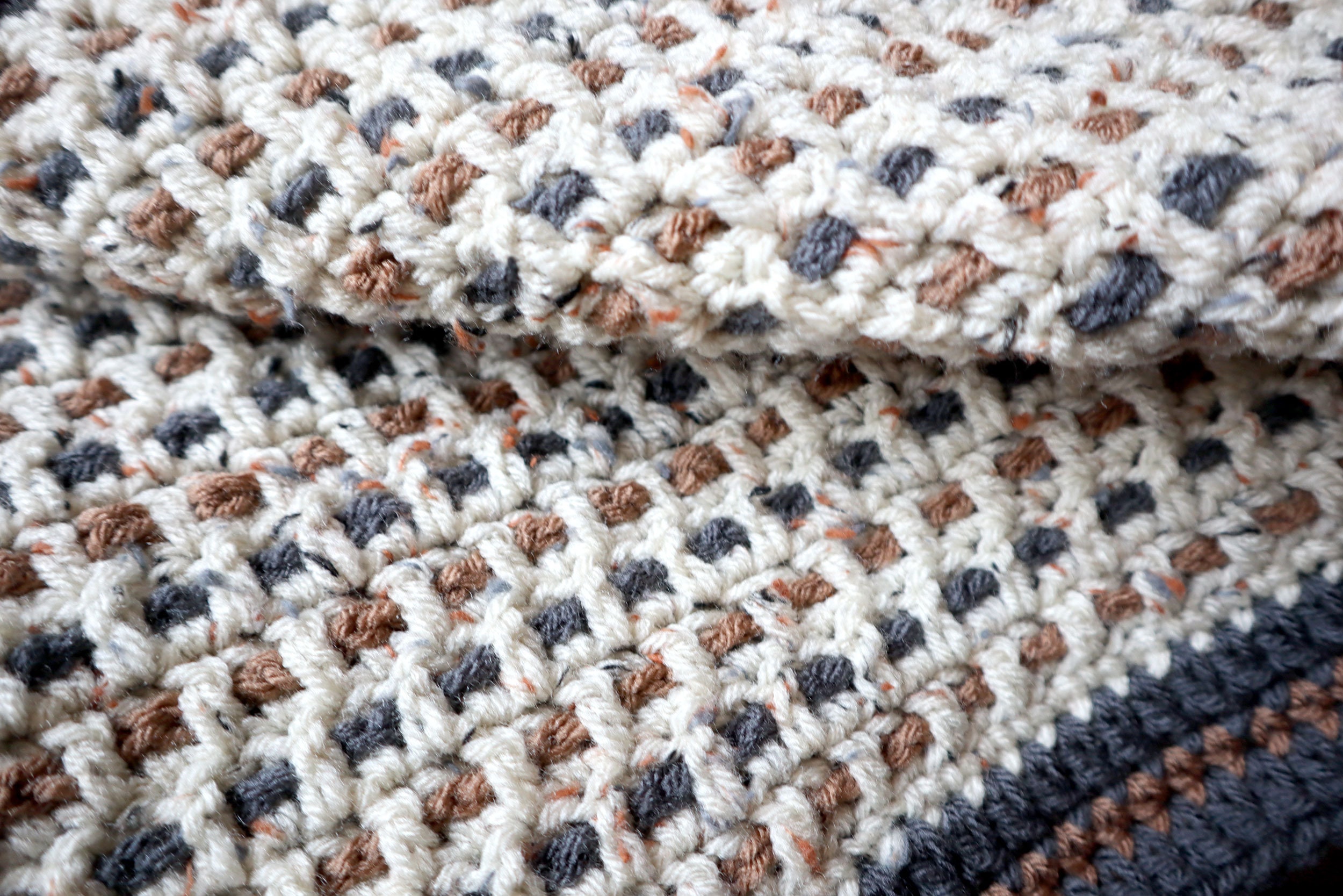 Campfire Blanket Crochet Pattern Beginner Blanket Pattern PDF