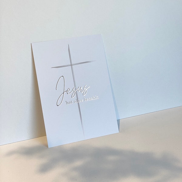 Postkarte | Jesus hat alles bezahlt