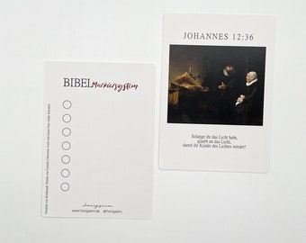 Bibel Markierkarte | Blanko Rembrandt