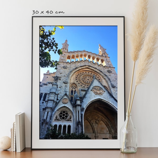 City of Sóller, DIGITAL DOWNLOAD, Large Print, Cathedral Photo, Original Print, Mallorca