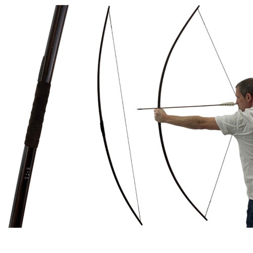 English Traditional Wooden Archery Bow Wooden Longbow Etsy