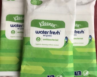 kleenex water fresh antibacterial wipes