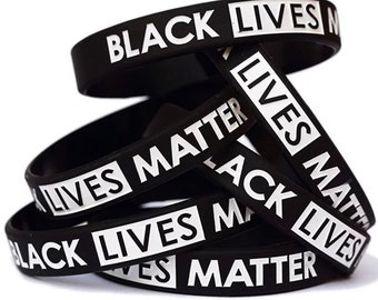 Black Lives Matter Silicone Wristbands Antiracism Unisex Arm Bands Bracelets