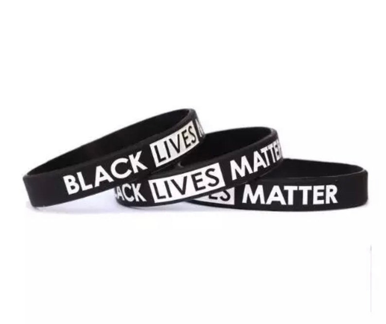 Black Lives Matter Silicone Wristbands Antiracism Unisex Arm Bands Bracelets image 3