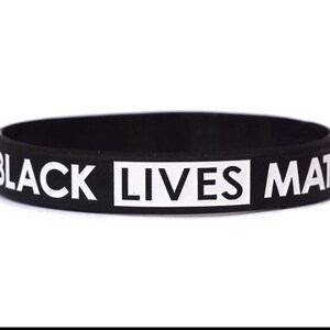 Black Lives Matter Silicone Wristbands Antiracism Unisex Arm Bands Bracelets image 4