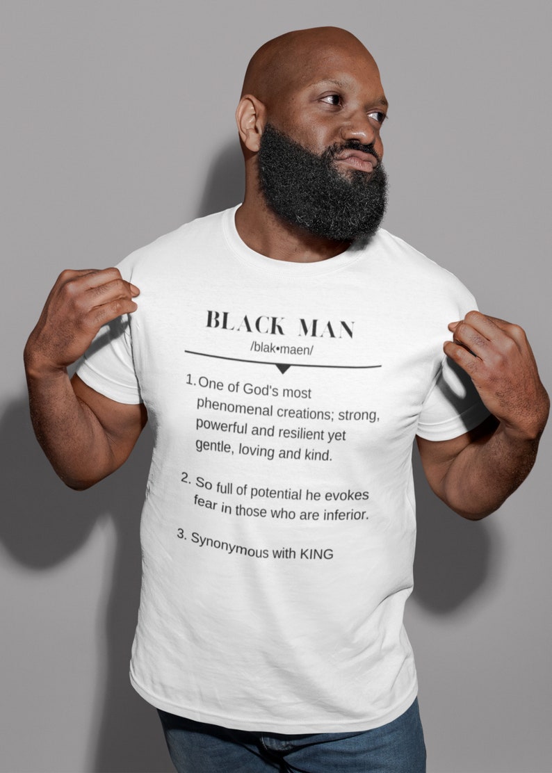 Definition Of A Black Man TShirt African American BLM Etsy