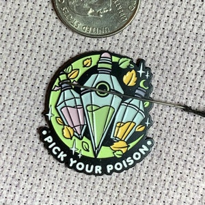 CHOOSE YOUR VIAL - Mystical Magical Needle Minder Magnet - needlecraft, embroidery, cross stitch