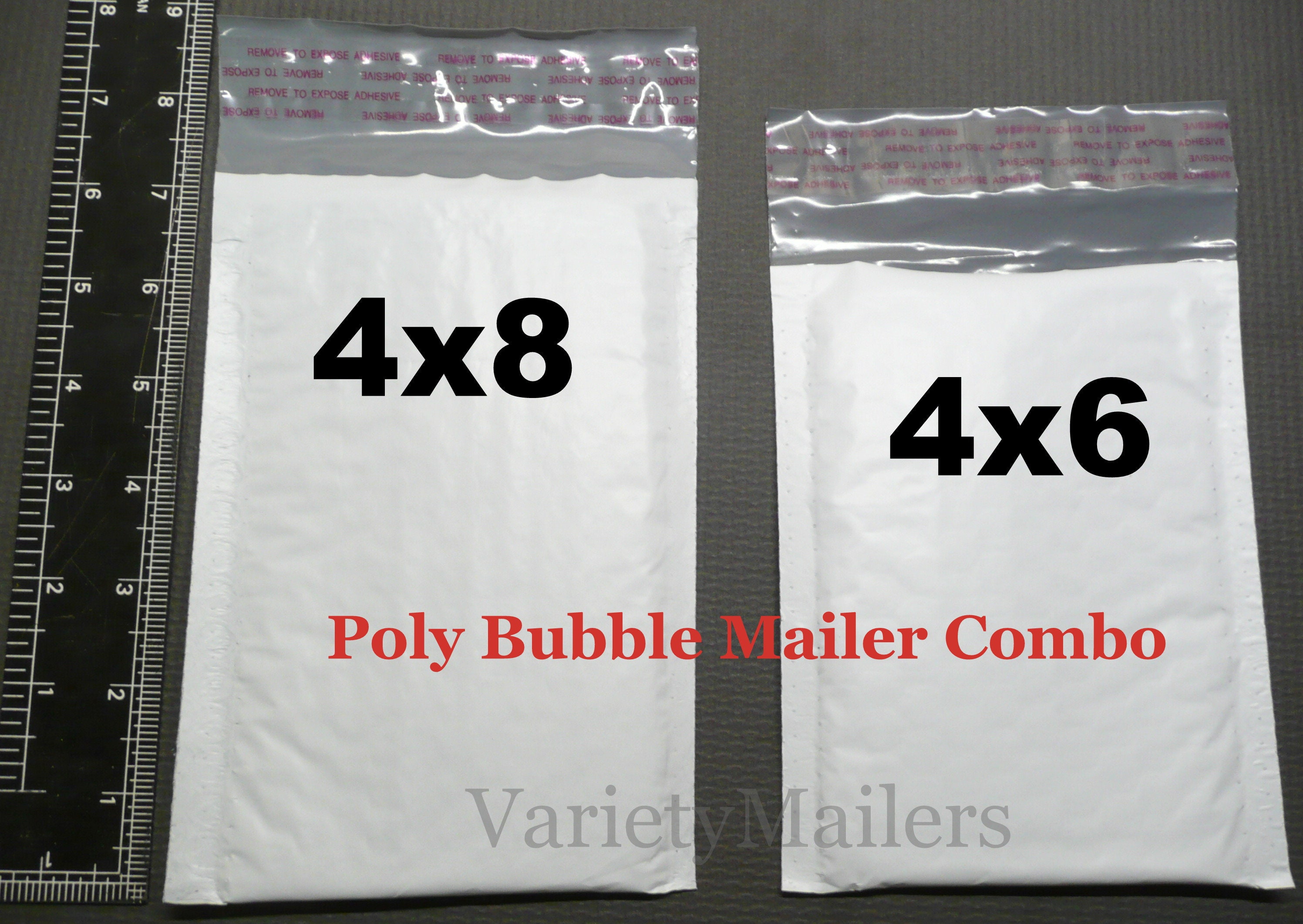 20 Small Poly Bubble Envelope Combo 4x6 & 4x8 Padded Shipping Etsy