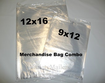 9" x 12" Clear Bag Lay Flat Open Top Poly Plastic T-shirt Apparel Clothing Ship 