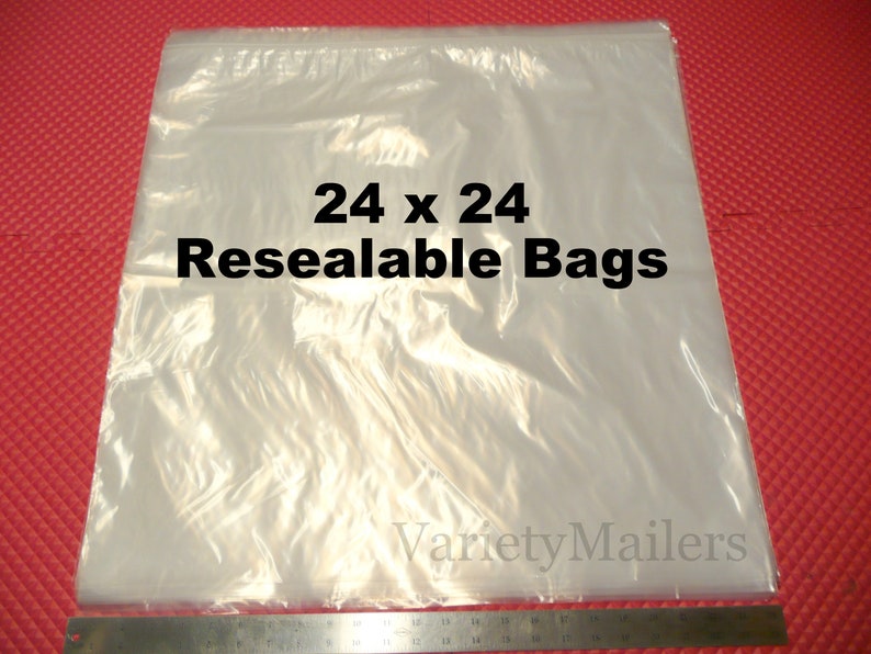 15 Reclosable SealTop Bags 24x24 / 2 Mil EXTRA LARGE Clear Etsy