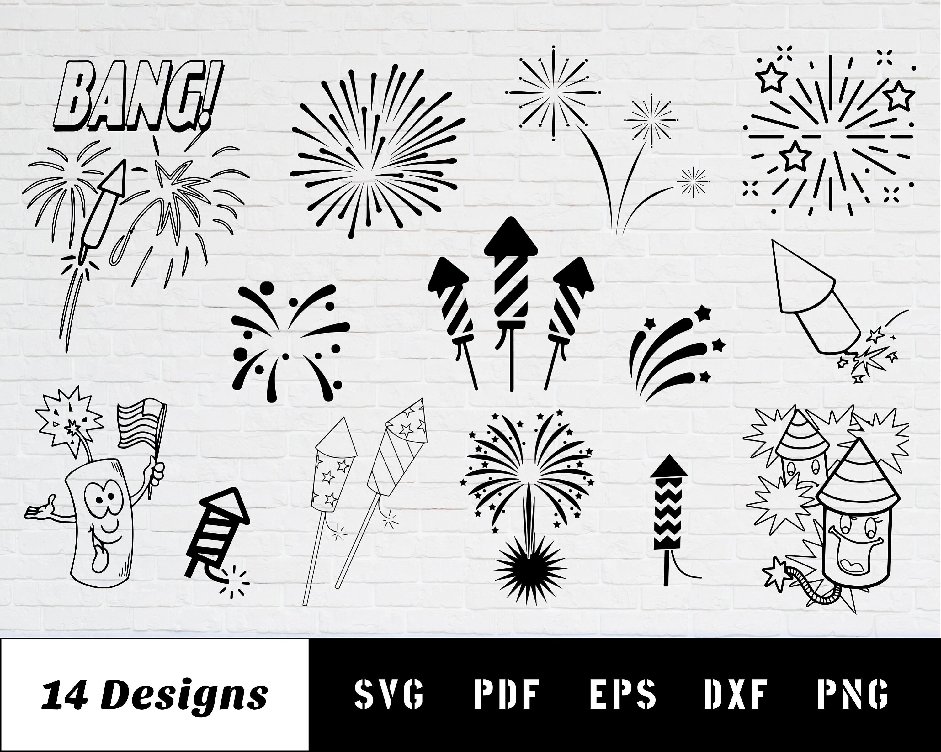 Download Fireworks Svg 4th Of July Svg Independence Day Svg Svg Etsy