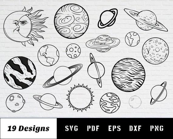 Download Planets Svg Planet Svg Space Svg Earth Svg Moon Svg Svg Etsy