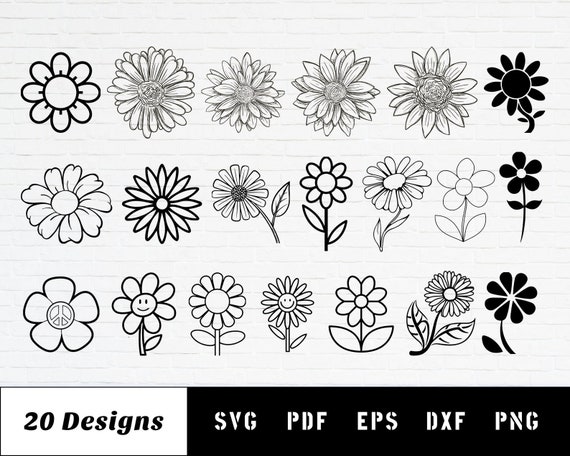 Daisy Clipart Daisy PNG Daisy SVG floral svg designs flower clipart ...
