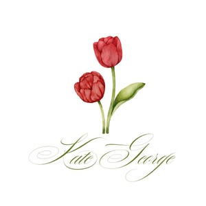 Gepersonaliseerde tulp cadeaukaartje