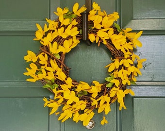 Yellow Forsythia Wreath