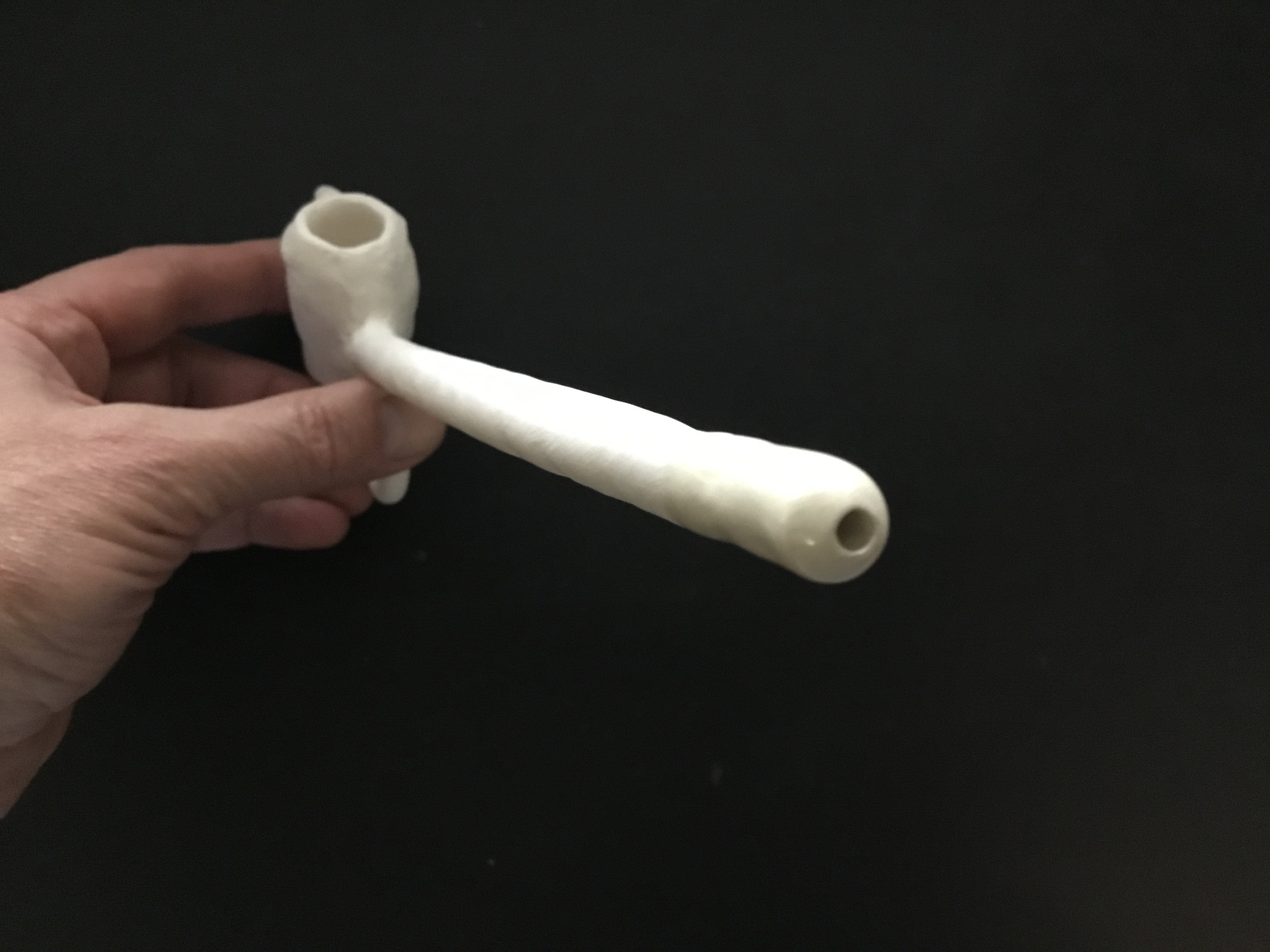 Smoking clay pipe Etsy