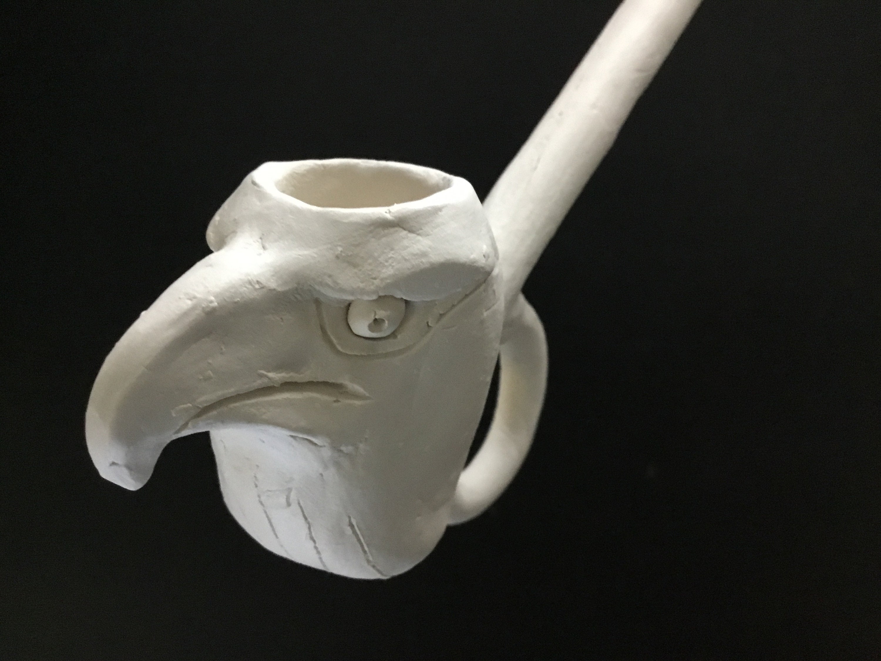 Smoking clay pipe Etsy