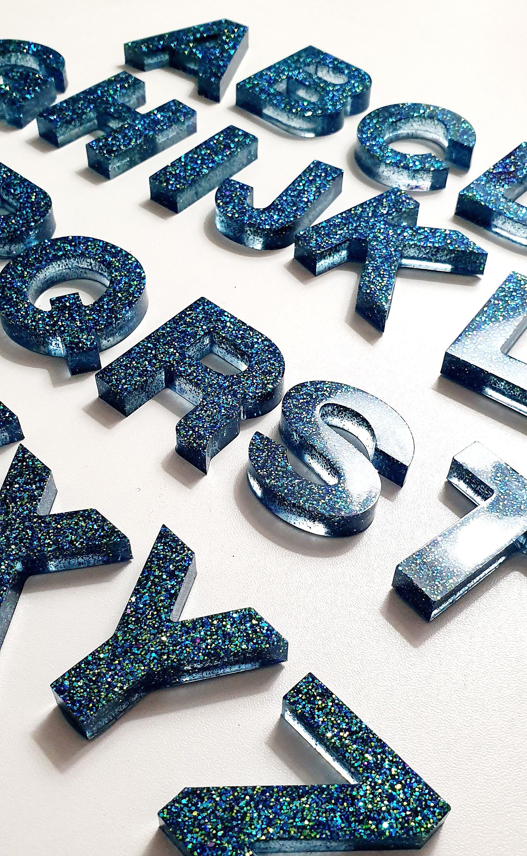 Endlessly Lorraine Resin Alphabet Letter Keychains