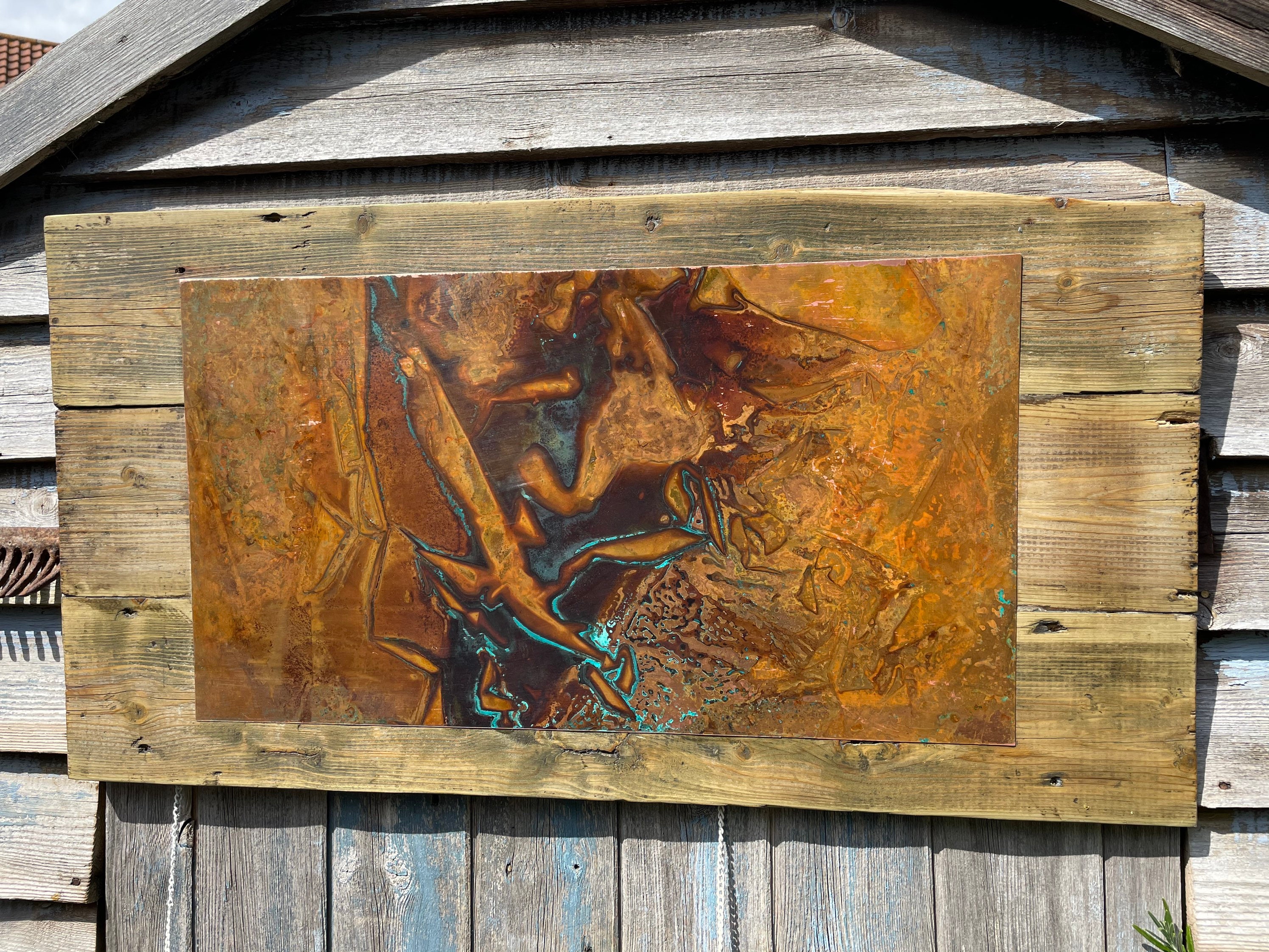 Copper Wall Art rusticfarmhouse stylepatinareclaimed Etsy