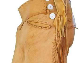 men's suede leather pants