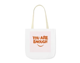 Bolsa de lona inspiradora: "Eres suficiente", regalo motivador