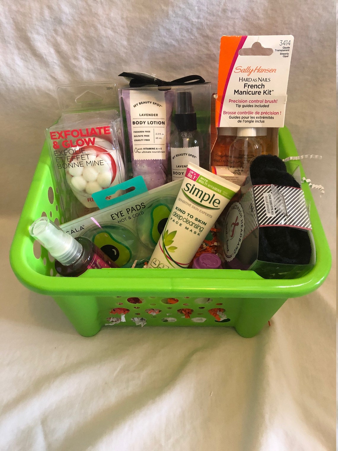 Teen Tween Spa Day Gift Basket Teen Birthday easter Basket Etsy