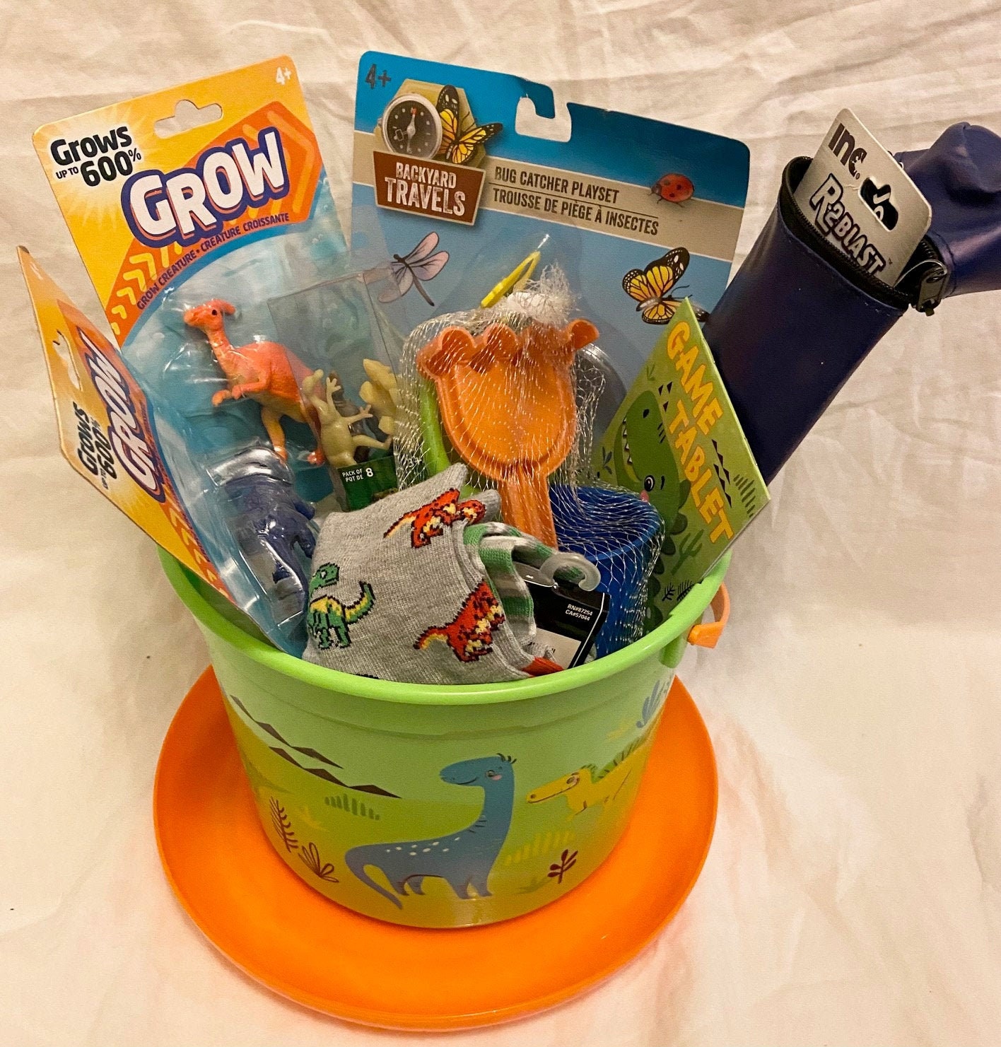 Dinosaur Toys Dinosaur Gift Basket Dinosaur Birthday Etsy UK