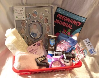 Pregnant Mom Gift Basket | New Mom Gift | Pregnancy | New Baby | Mom-to-Be | Baby Shower Gift | Mothers Day