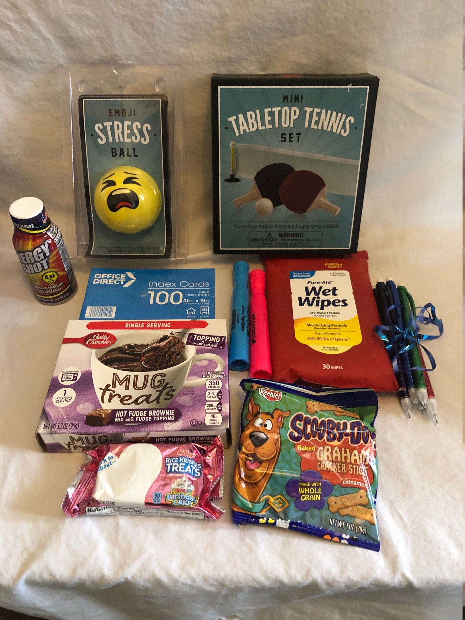 College Finals Care Package Gift Basket Survival Kit Etsy