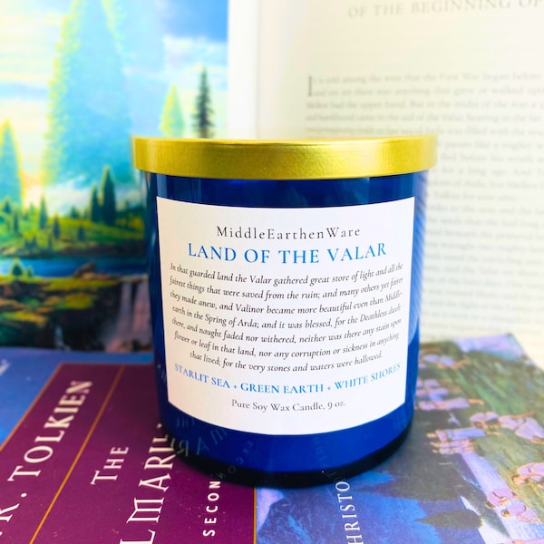 The Silmarillion Candle, Land of the Valar, Lotr Candle, Valinor, 9 oz Soy Wax Candle