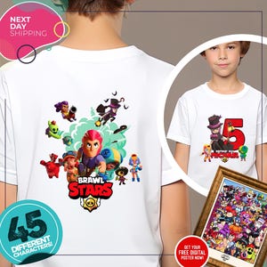 Brawl Stars Shirt | Brawl Stars Matching Birthday Shirts | Birthday Tee | Birthday Shirt | Custom Birthday Shirt