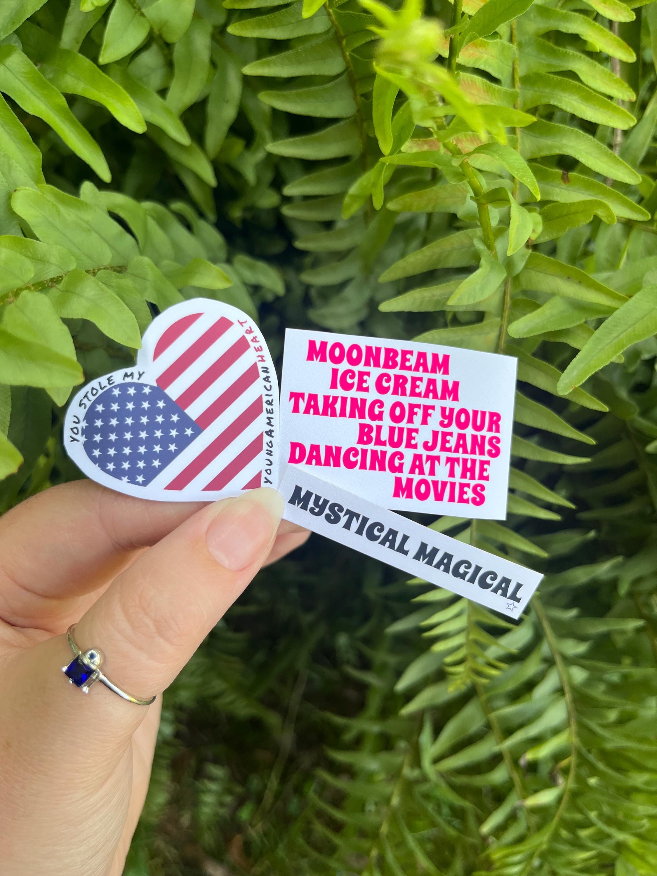 Benson Boone Young American Heart stickers