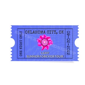 LANY summer forever tour stickers / custom