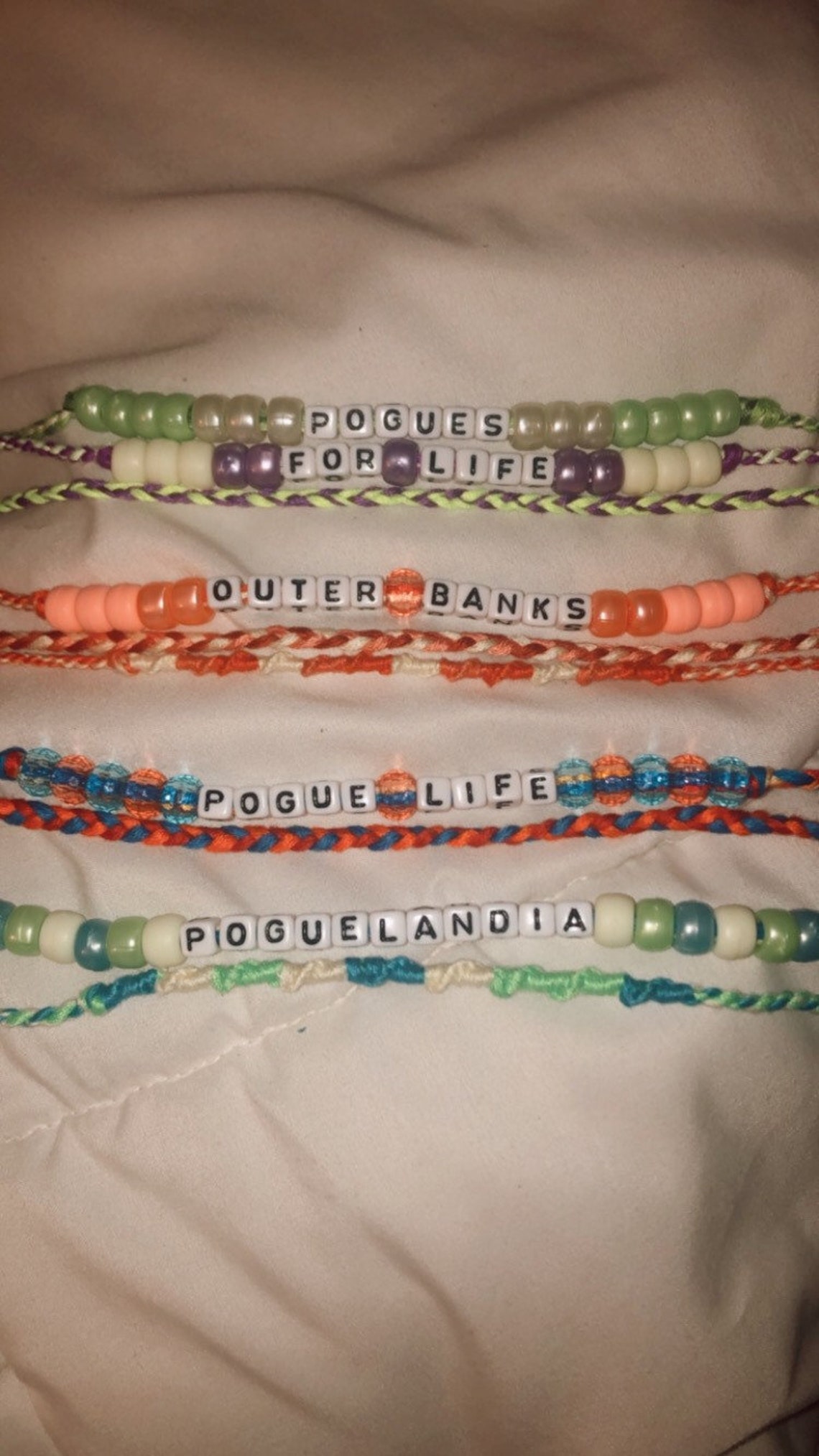 Outer Banks Bracelets/handmade With Pogue Love Etsy