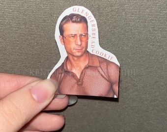 Gingerbread Cookie - Glen Powell Christmas Sticker