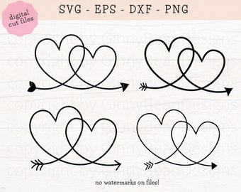 Free Free 195 Wedding Double Heart Svg SVG PNG EPS DXF File